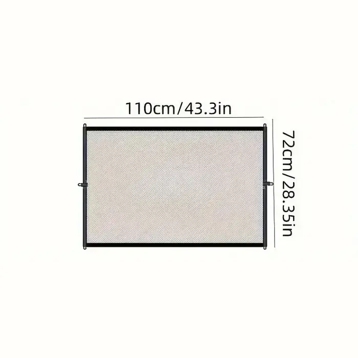 Barrière de sécurité robuste pour chien avec crochets, filet isolant, pliable, maille respirante, po