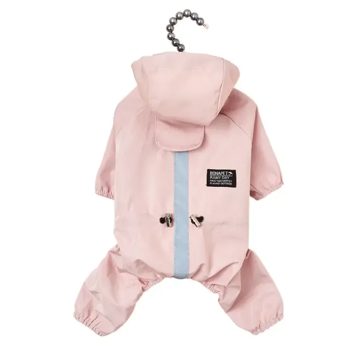 Imperméable créatif réfléchissant pour chien, doux et portable, avec capuche, poignets élastiques, e