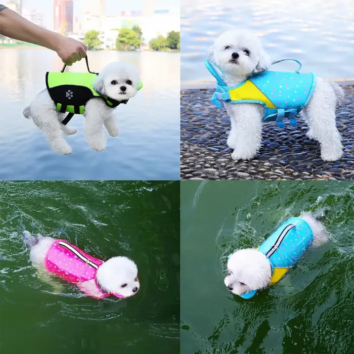 Gilet de sauvetage pour chien avec flotteur avant amovible