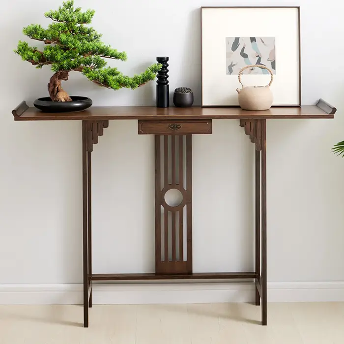 Table console d'entrée de canapé rustique, table d'appoint, salon, entrée de couloir, 32 po