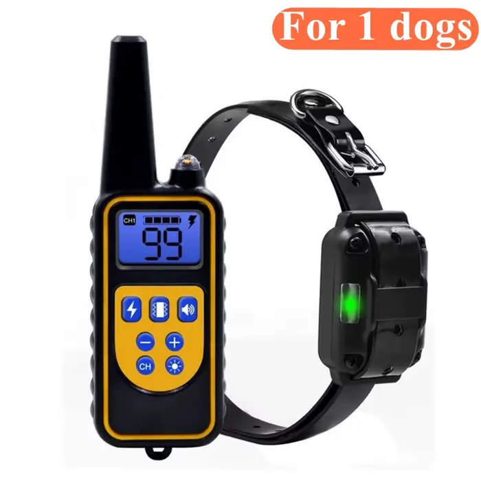 Collier de dressage électrique pour chien, 800m, étanche, télécommande pour animaux de compagnie, Re