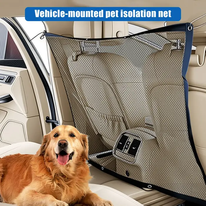 Barrière de sécurité pour animaux de compagnie et enfants pour la protection du siège arrière – Filet de séparation pour véhicule – Accessoires de voyage sécurisés pour la conduite