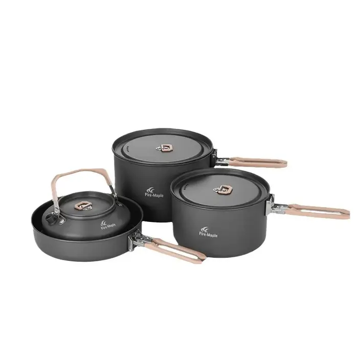 Ensemble de casseroles de Camping en plein air