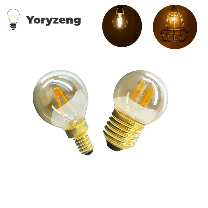 Ampoule Globe LED Vintage rétro E14 E27 E26 E12 110V 220V, lampe à Filament COB 2W 4W 6W, verre ambr