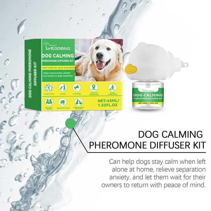 Kit de diffusion apaisante pour chien pour soulager l'anxiete et le stress des chiens dans de nouveaux environnements maison occasions speciales
