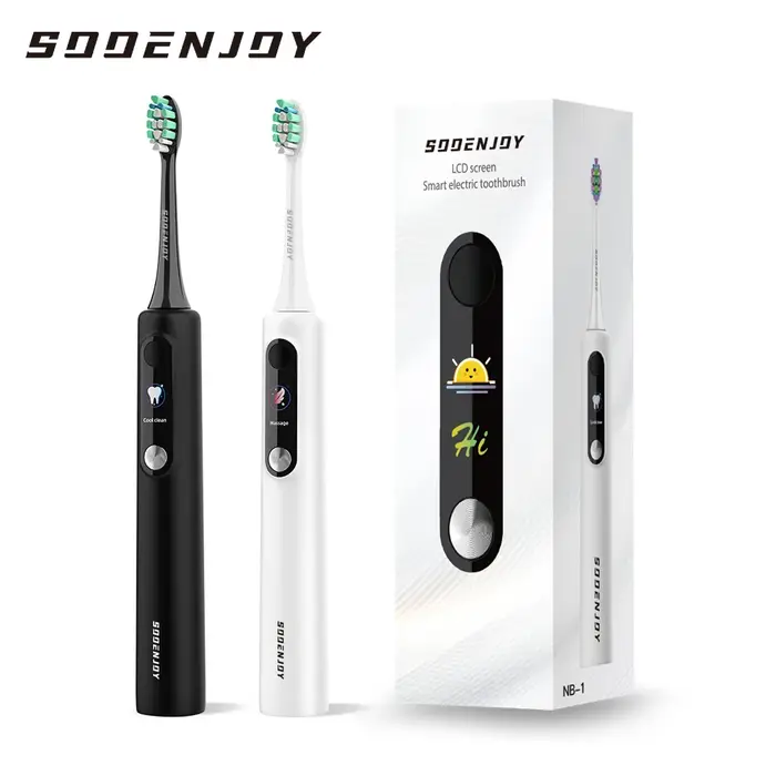 SOOENJOY brosse à dents électrique sonique écran LCD intelligent brosse à dents sonique Mode bricola
