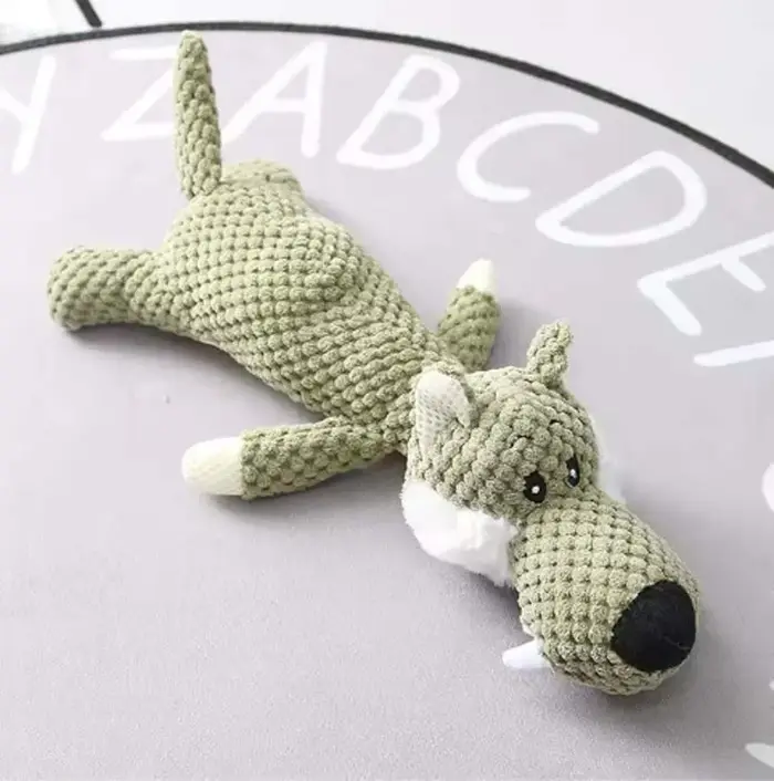 Jouets pour chiens 2025 pour grands chiens, en peluche mignonne, en polaire, qui couinent, durables,