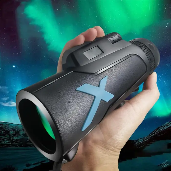 Télescope monoculaire 12x50 HD zoom puissant portable jumelles longue portée chasse camping trépied