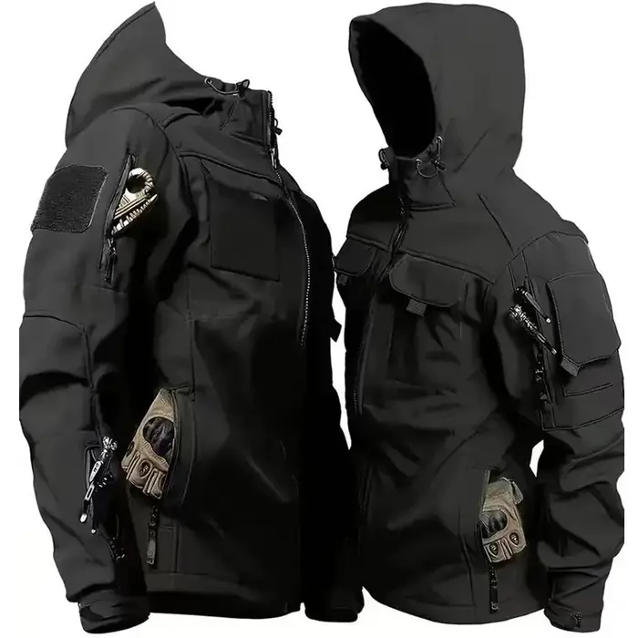 Vestes tactiques pour hommes, Cargo, militaires, SoftShell, imperméables, coupe-vent, à capuche, fon