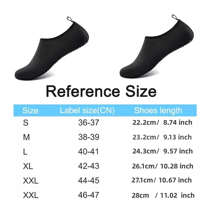 Chaussures d'eau de plage unisexes, pantoufles de natation respirantes à séchage rapide, antidérapan